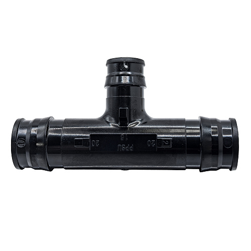 Тройник переходной радиальный PPSU 20x16x20, черный,RTP