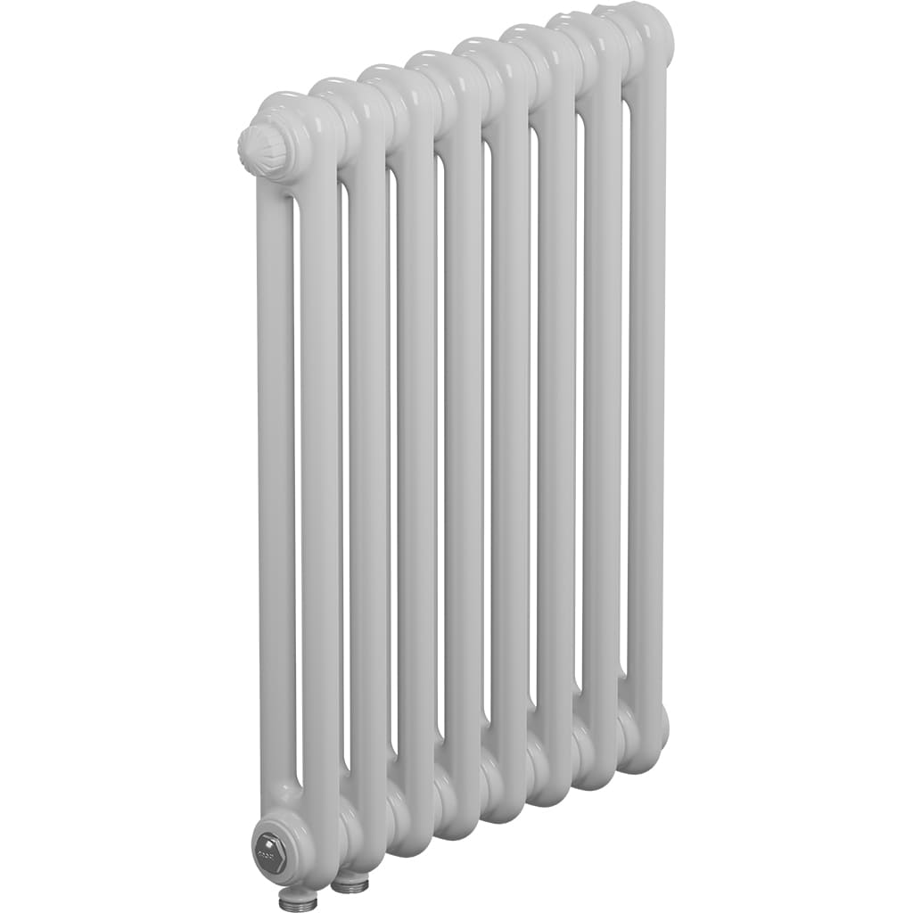Трубчатый радиатор RIFAR TUBOG 2057/8 секций нижнее подключение DV1 (белый RAL 9016), TUB 2057-08-DV1