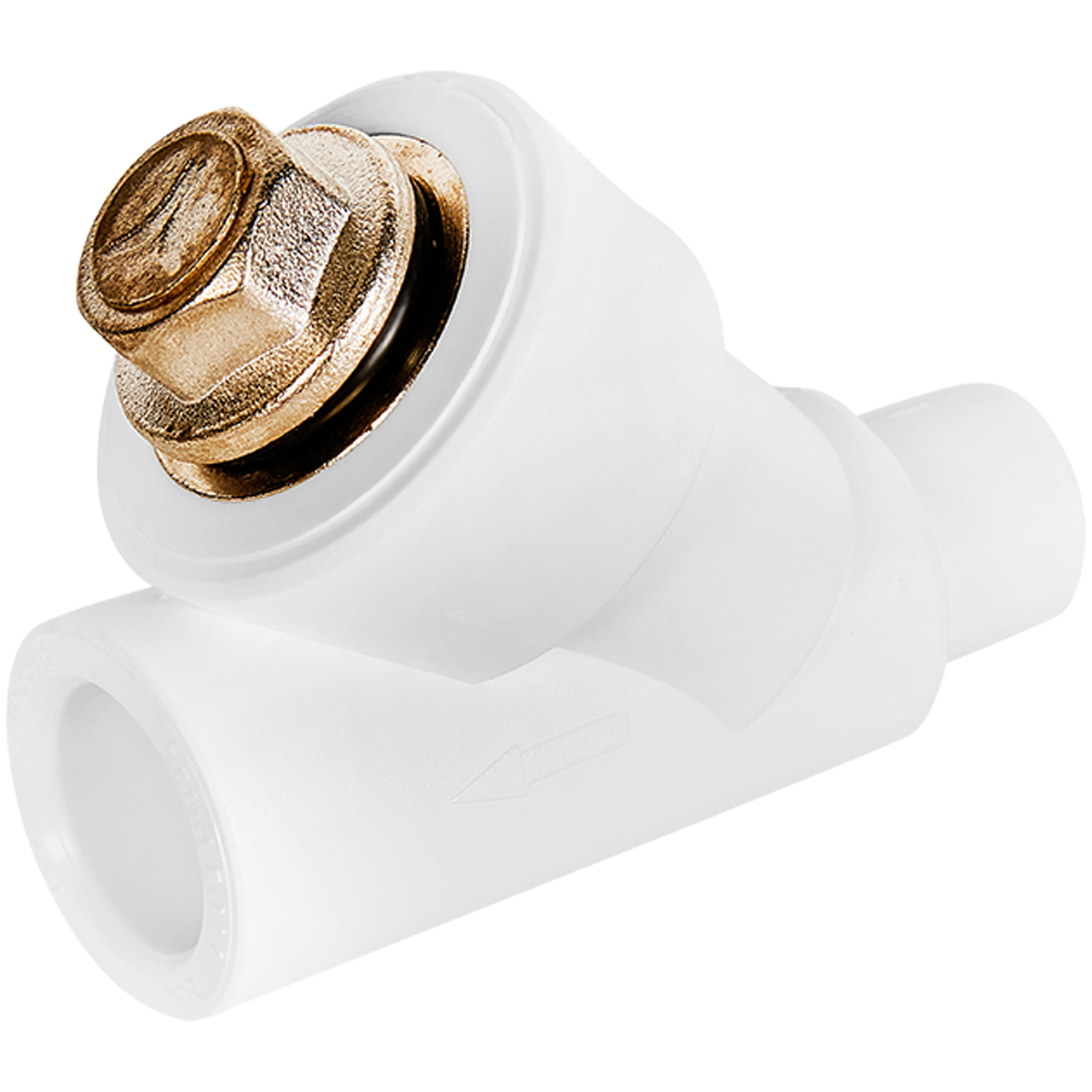 Фильтр сетчатый косой Pro Aqua d=20 PP-R Н-В Белый