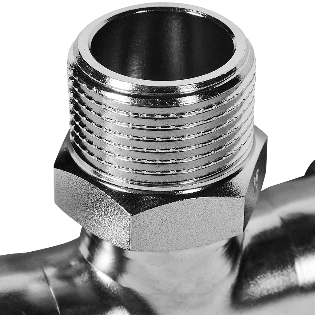 Тройник-переходник-НР ROMMER 22х3/4 из нержавеющей стали прессовой