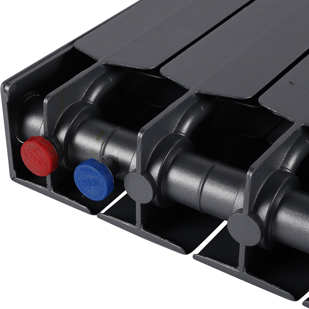 Радиатор биметаллический RIFAR SUPReMO VENTIL 500 SVR 10 секций нижнее правое подключение (Цвет ТИТАН), 4RS50.VR-10-TI