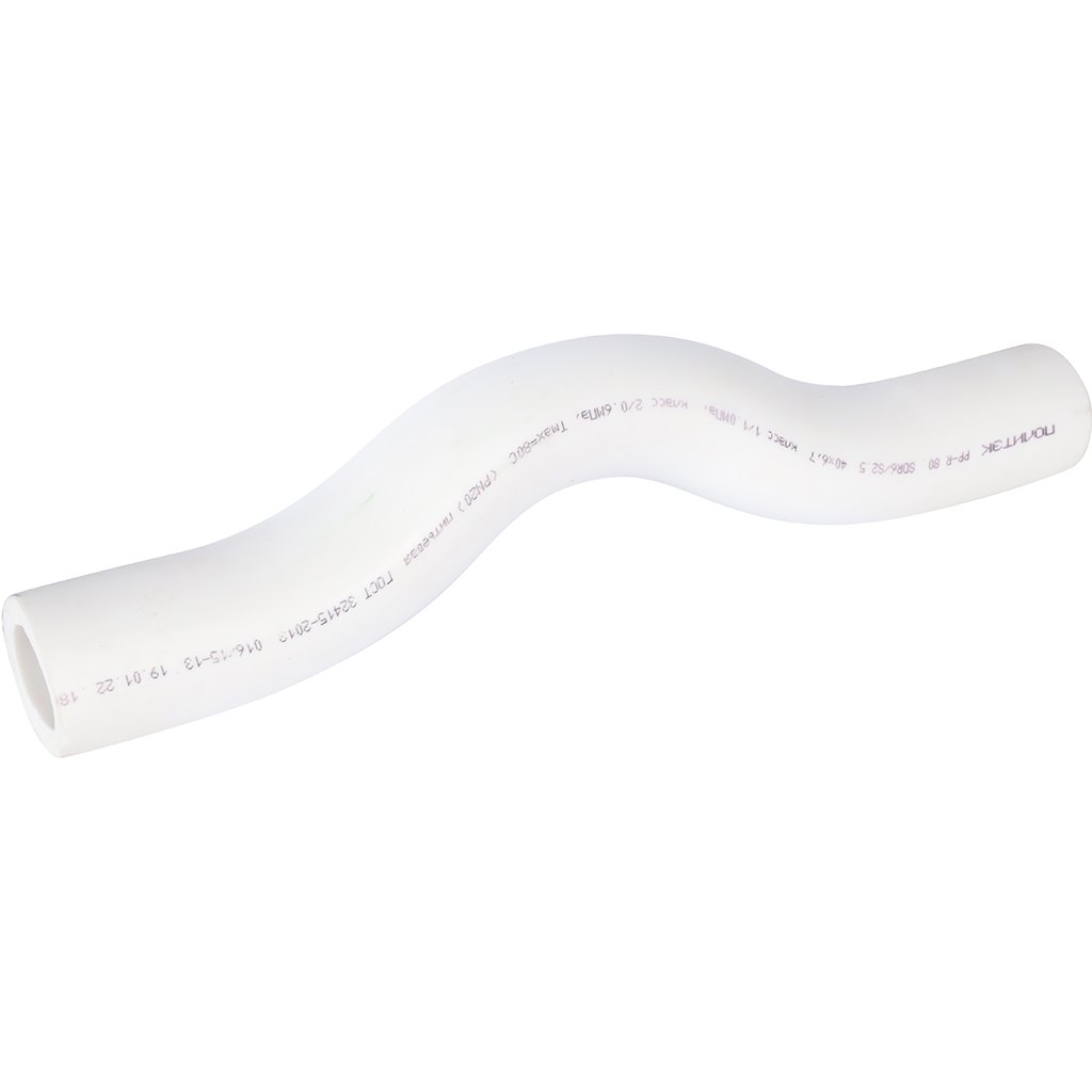 Обводное колено Политэк d=40 для полипропиленовых труб под сварку (цвет белый), 9000030040