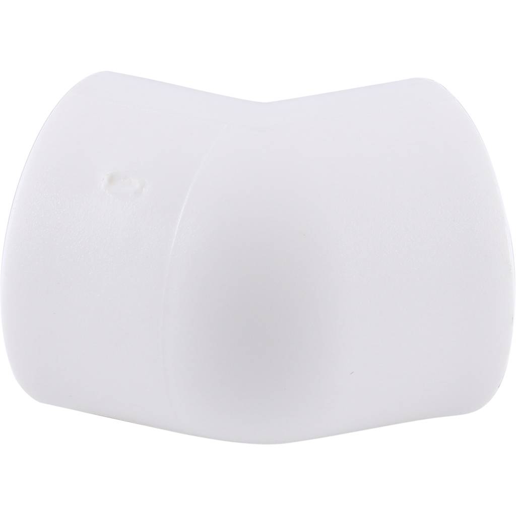 Угольник 45* Kalde d=32 для полипропиленовых труб под сварку (цвет белый), 3212-elb-320045