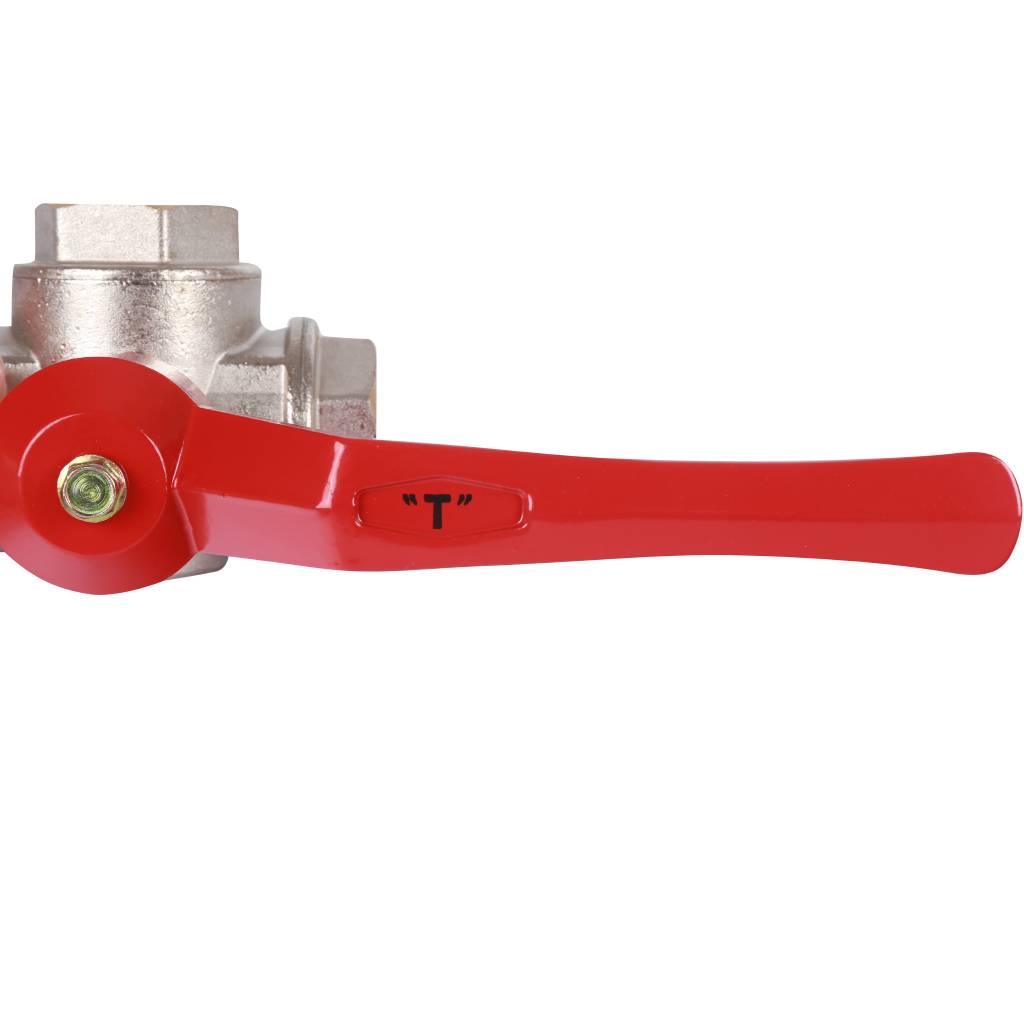 Кран шаровый Itap 128 1 трехходовой тип «Т» стандартный проход (рычаг)