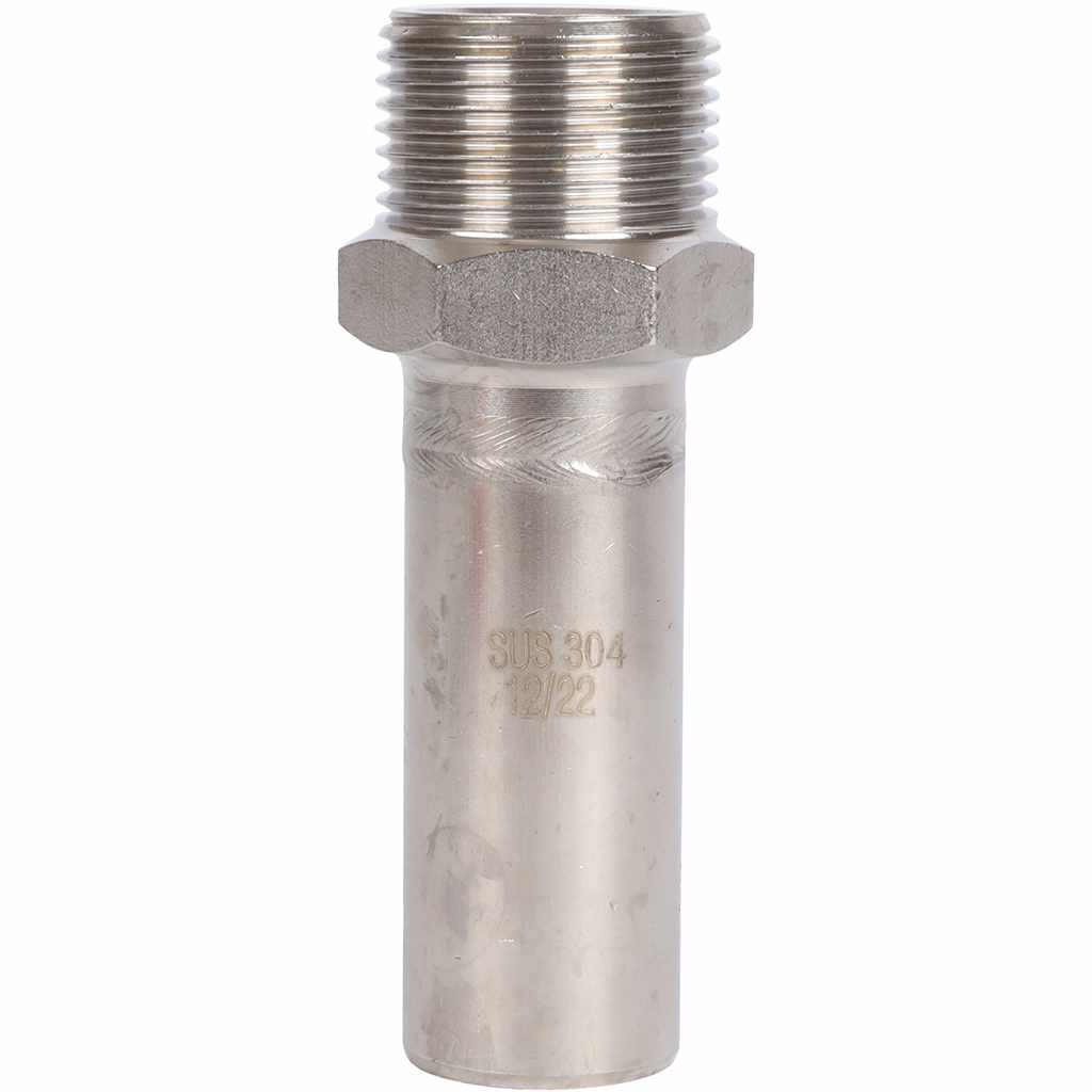 Вставка ROMMER переходная НПр-НР, 22х3/4, из нержавеющей стали прессовой, RSS-1024-002234