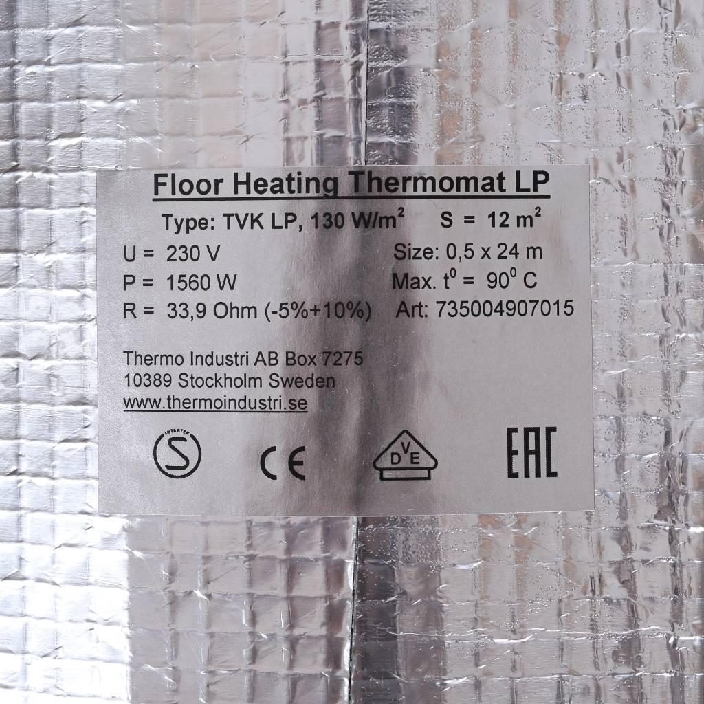 Термомат THERMO LP 12 м.кв, TVK-LP-12