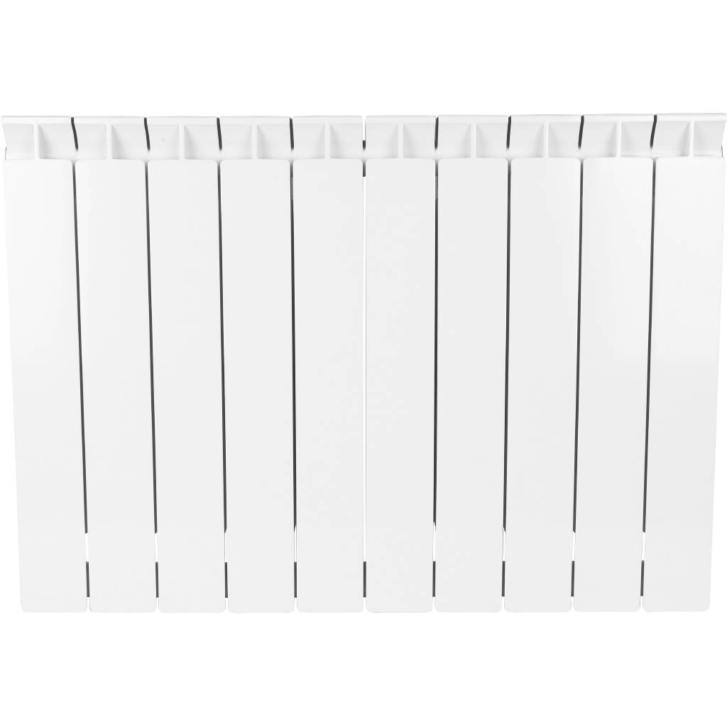 Радиатор биметаллический STOUT STYLE 500 10 секций боковое подключение (белый RAL 9010), SRB-0110-050010