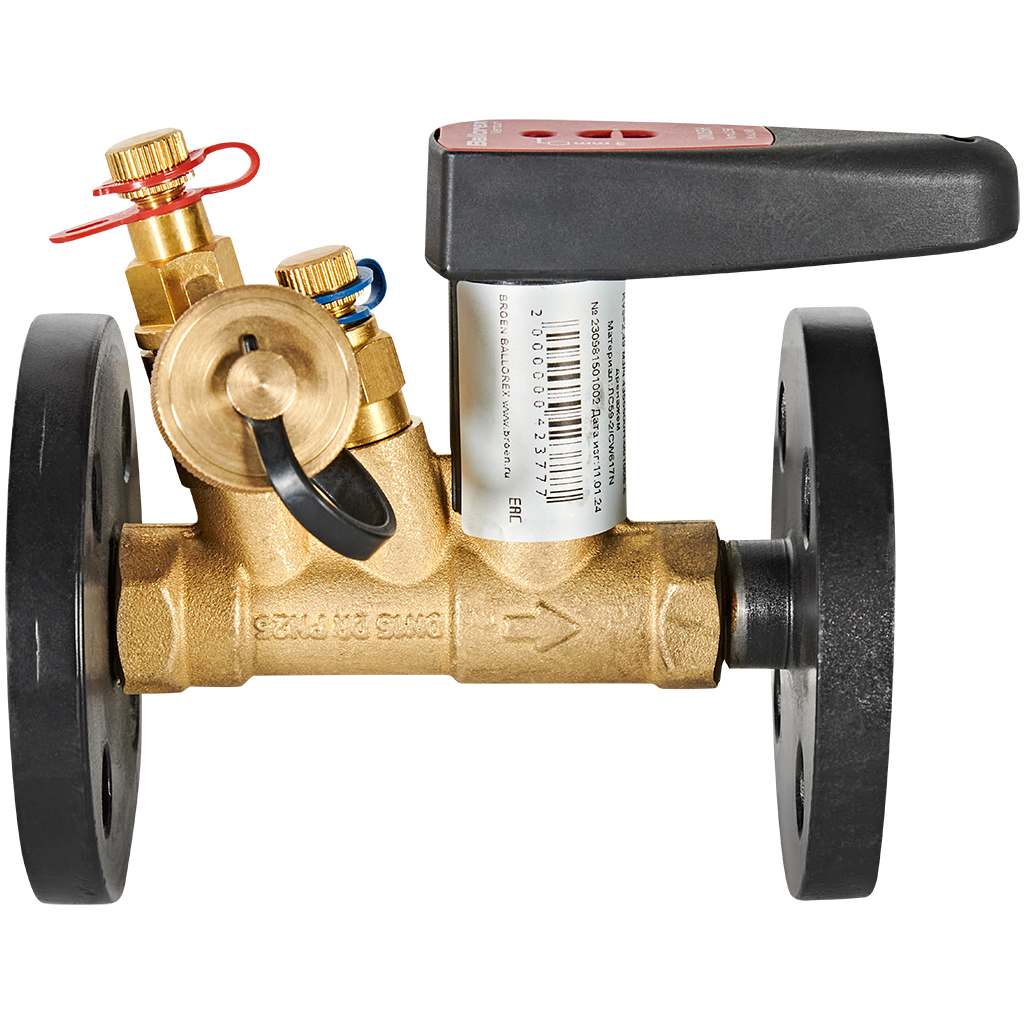 Клапан балансировочный БРОЕН Venturi FODRV DN 015 PN 16 ручной фланцевый повышенной пропускной способности с дренажем, 754464