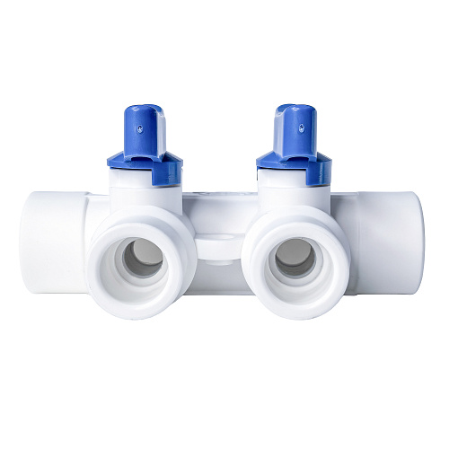 Коллектор с шаровым краном универсальный PPR 25х20/2, RTP