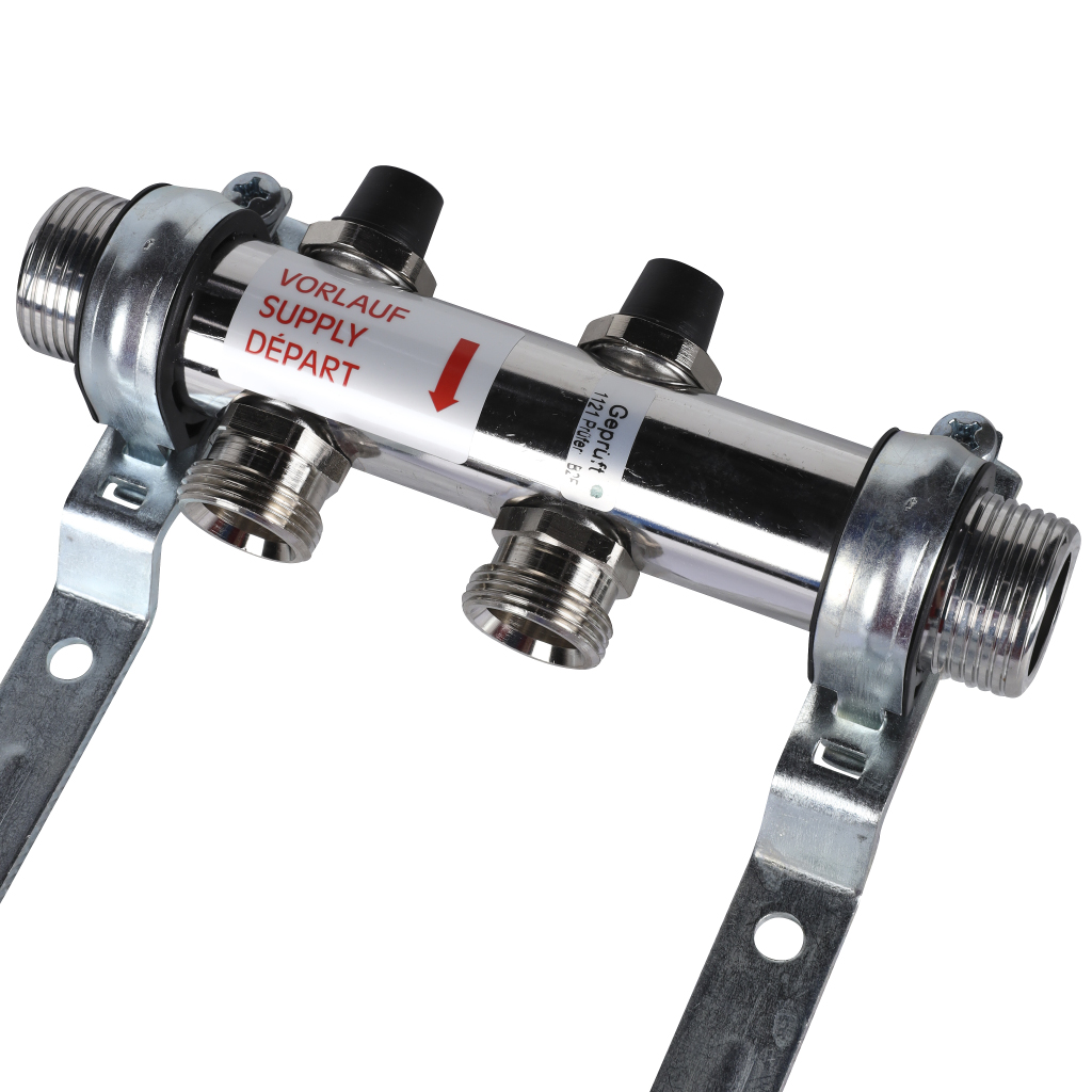 Распределительный коллектор РЕХАУ HKV на 2 контура (нерж .сталь), 12180211001