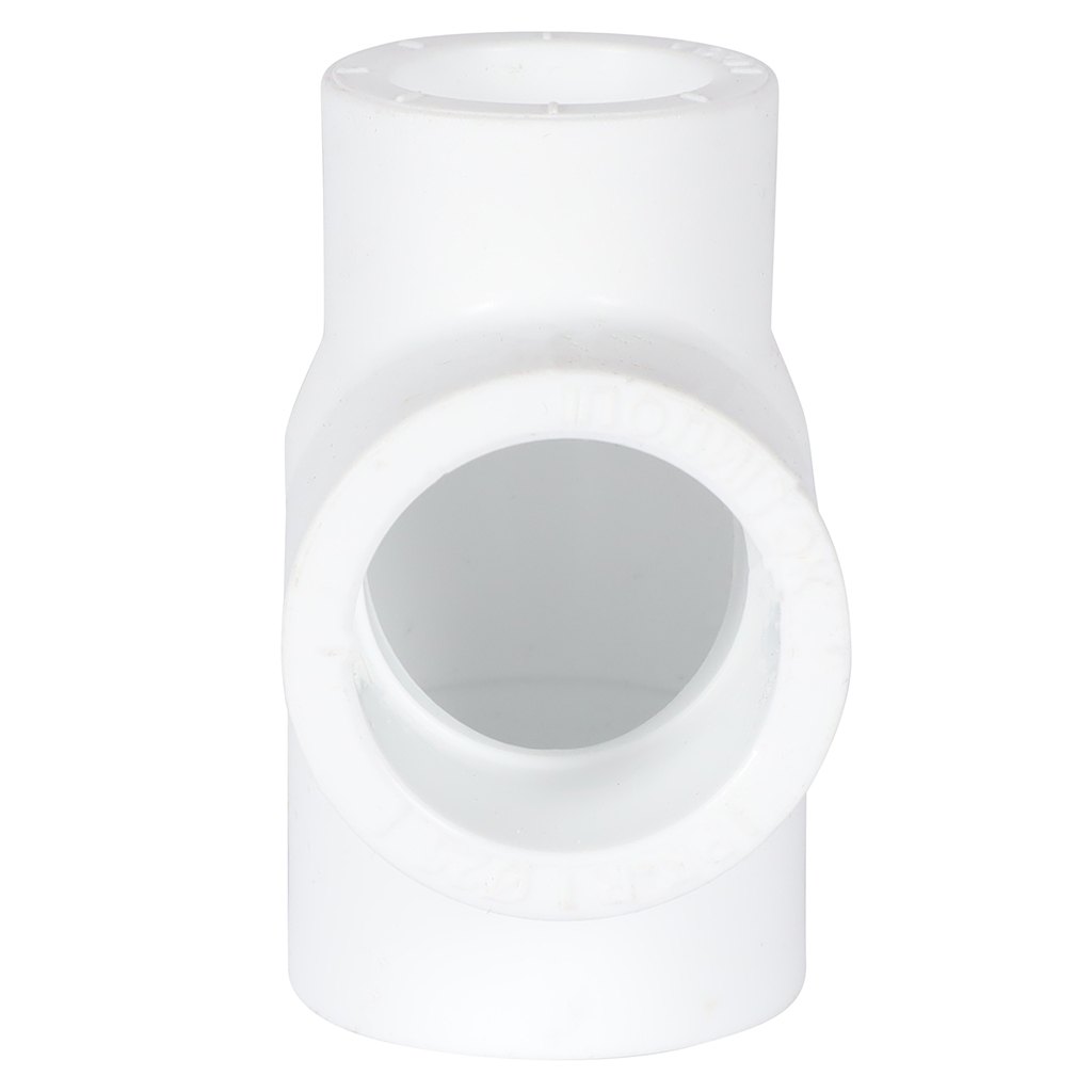 Тройник переходной Политэк 25х25х20 для полипропиленовых труб под сварку (цвет белый)