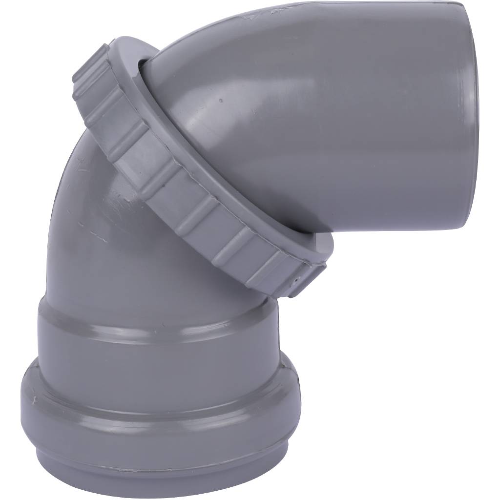 Отвод универсальный Sinikon D050 серый, KU.050.G