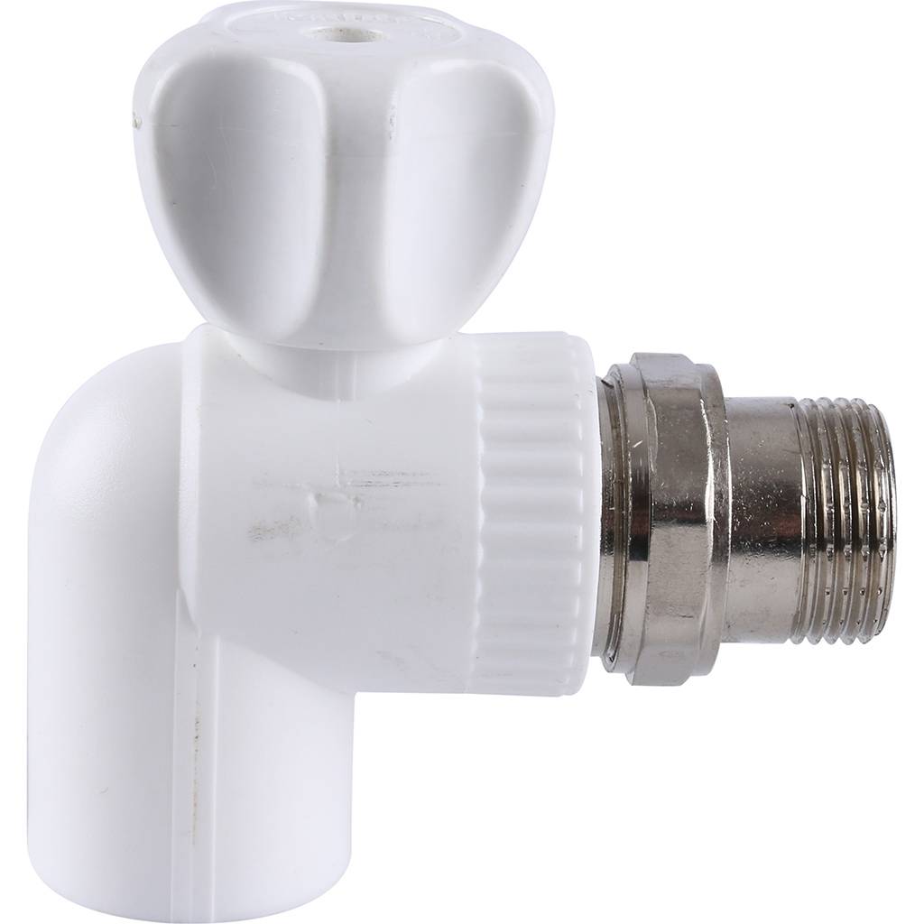 Кран шаровой Kalde разборный угловой с накидной гайкой 25х3/4, 3242-vre-250c00