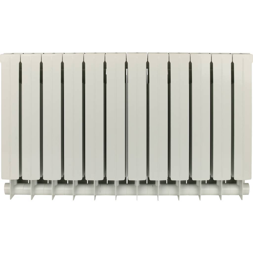 Радиатор биметаллический Global STYLE PLUS 500 12 секций боковое подключение (белый RAL 9010)