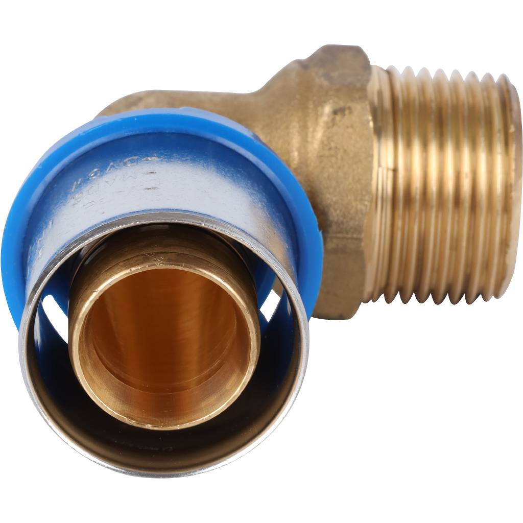 Угольник-переходник APE с наружной резьбой 3/4 х26 для металлопластиковых труб прессовой, ARL3004300