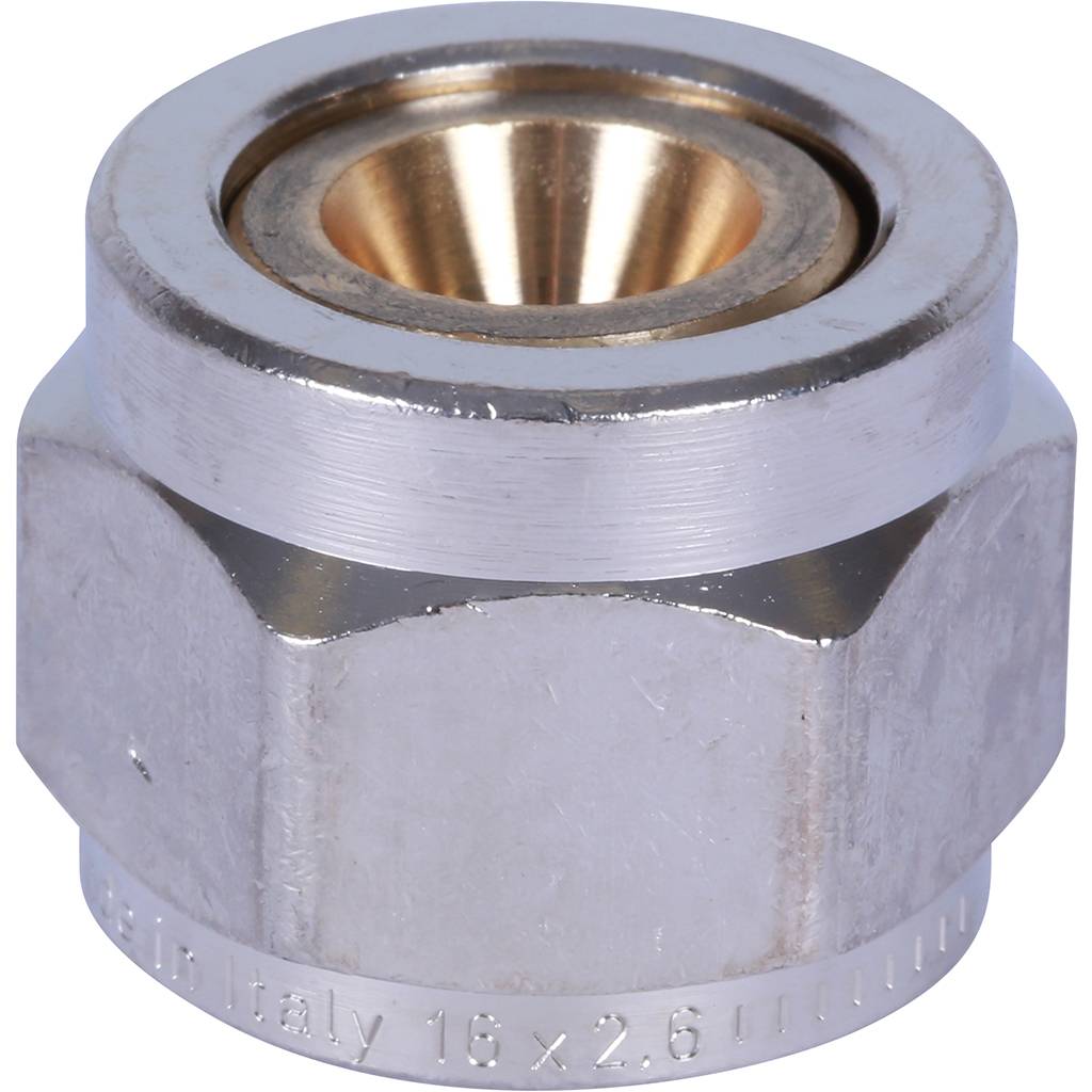 Фитинг компрессионный STOUT евроконус для труб PEX-AL-PEX 16х2,6х1/2, SFC-0026-162612