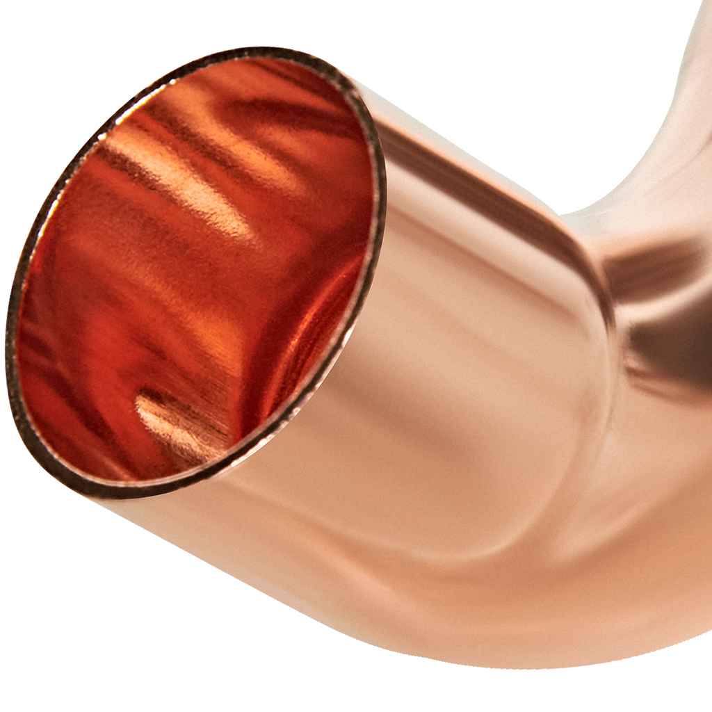 Отвод JINTIAN 90° ВП-НП 22 из меди под пайку, JT-15001A22E