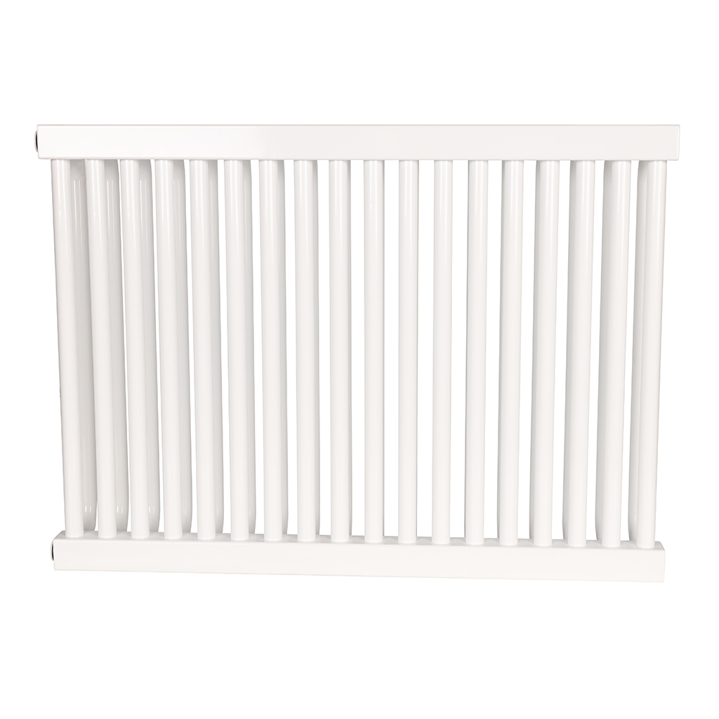 2-х трубчатый стальной радиатор ROMMER RST 2050/18 секций боковое подключение RAL9016, RST-205018-010