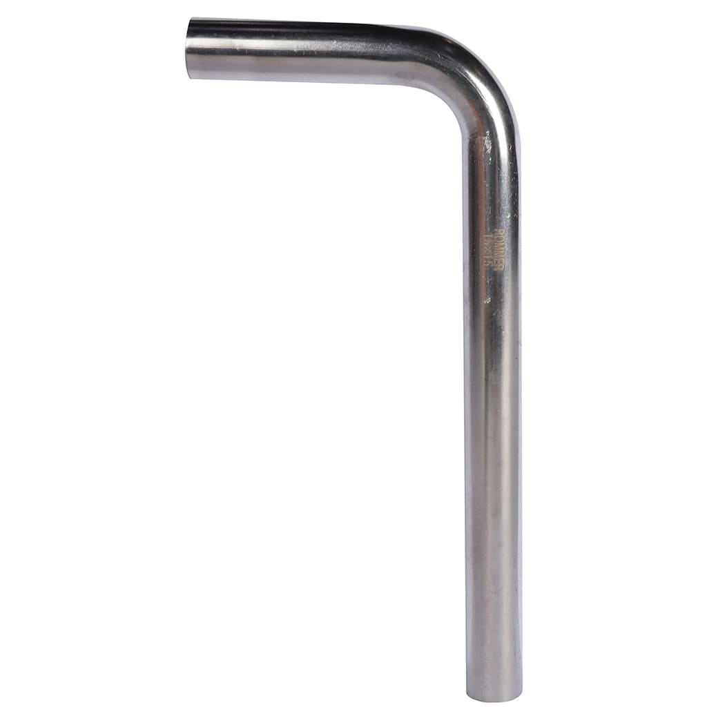 Отвод безраструбный ROMMER 90° НПр-НПр, 15х70х160, из нержавеющей стали прессовой, RSS-0008-001570