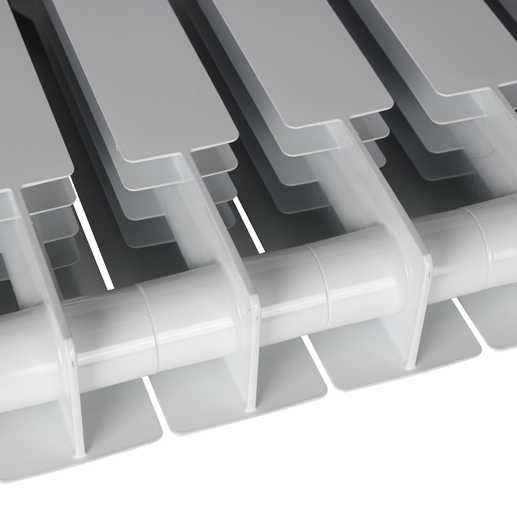 Радиатор биметаллический STOUT ALPHA 350 12 секций боковое подключение (белый RAL 9016), SRB-2310-035012