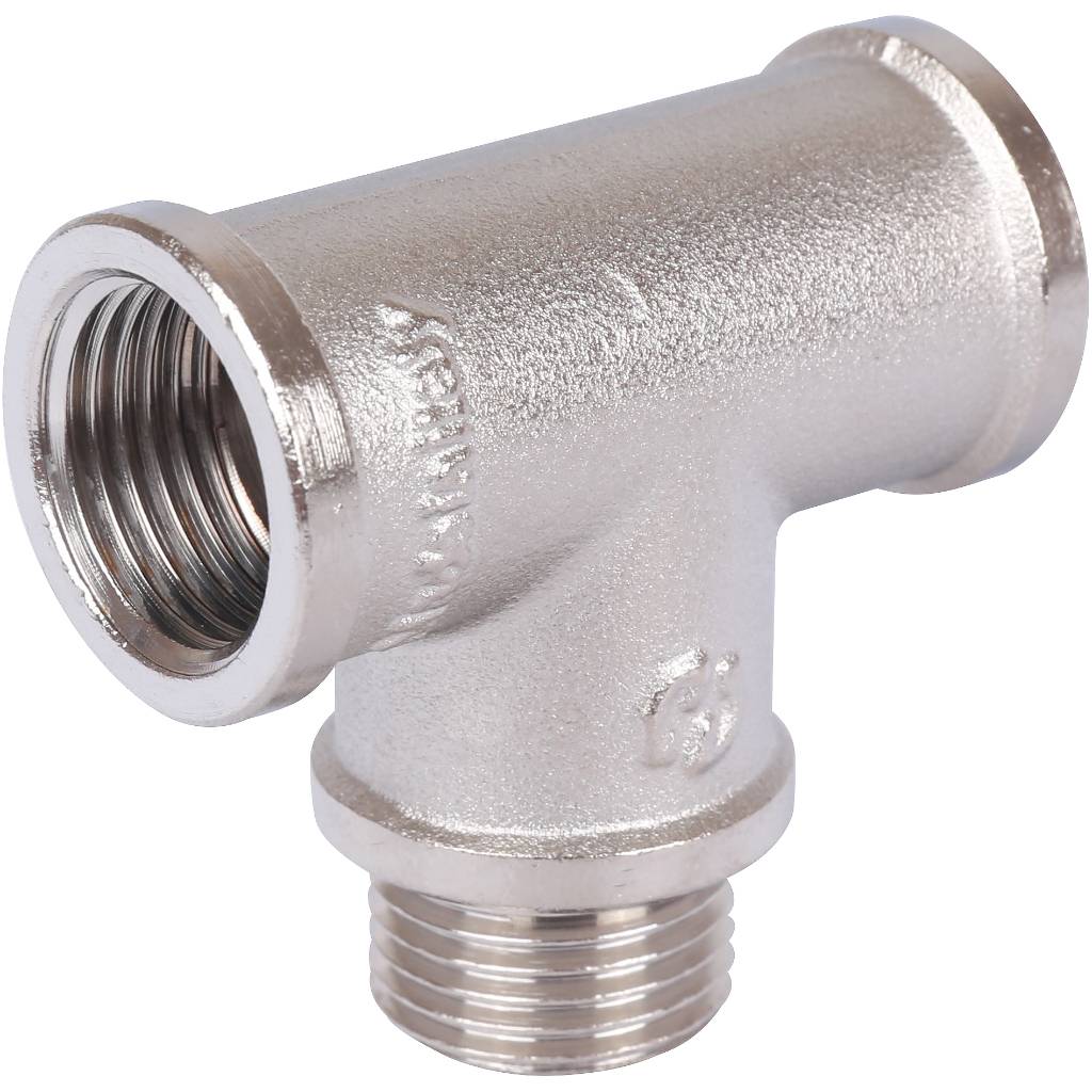 Тройник STOUT ВНВ никелированный 1/2 x1/2 x1/2, SFT-0065-121212