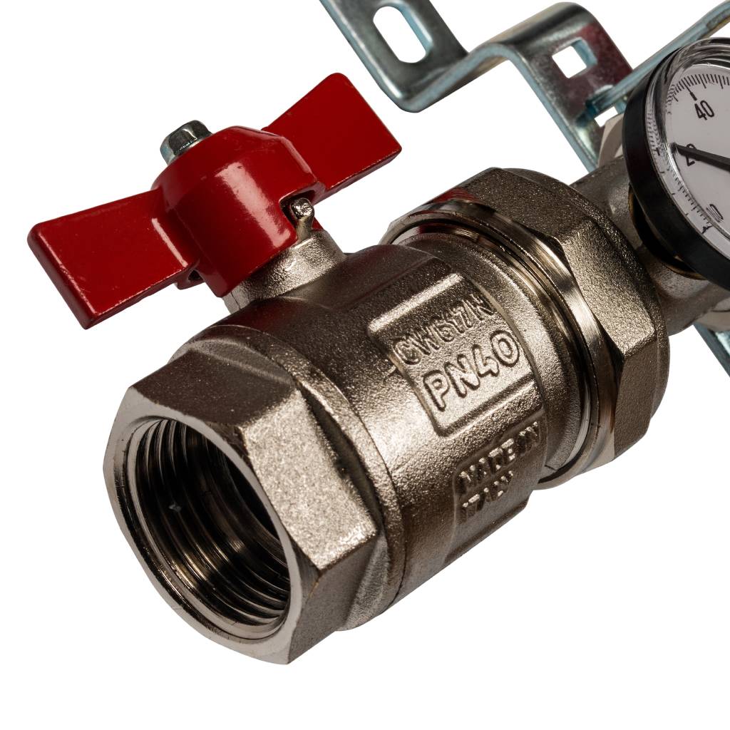 Коллектор из нержавеющей стали в сборе с расходомерами STOUT 4 выхода, SMS 0907 000004