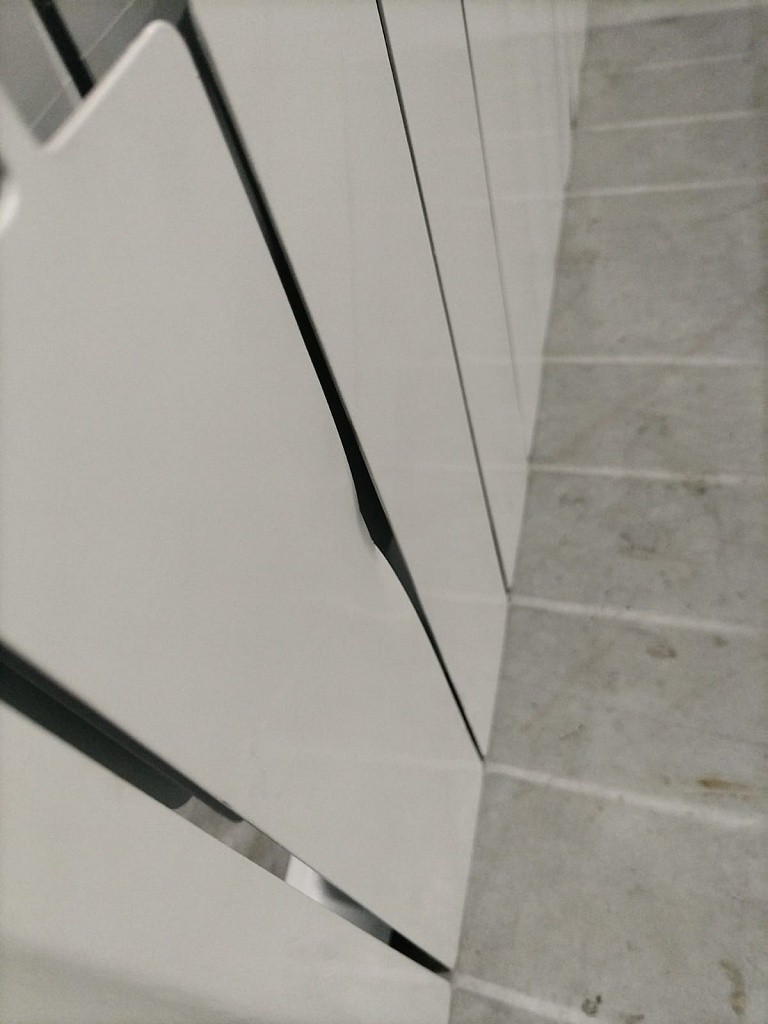 Уцененный товар (Сорвана резьба / замятый корпус): Радиатор биметаллический ROMMER Profi BM 350 12 секций боковое подключение (BI350-80-80-130) (RAL9016), RBM-1210-035012