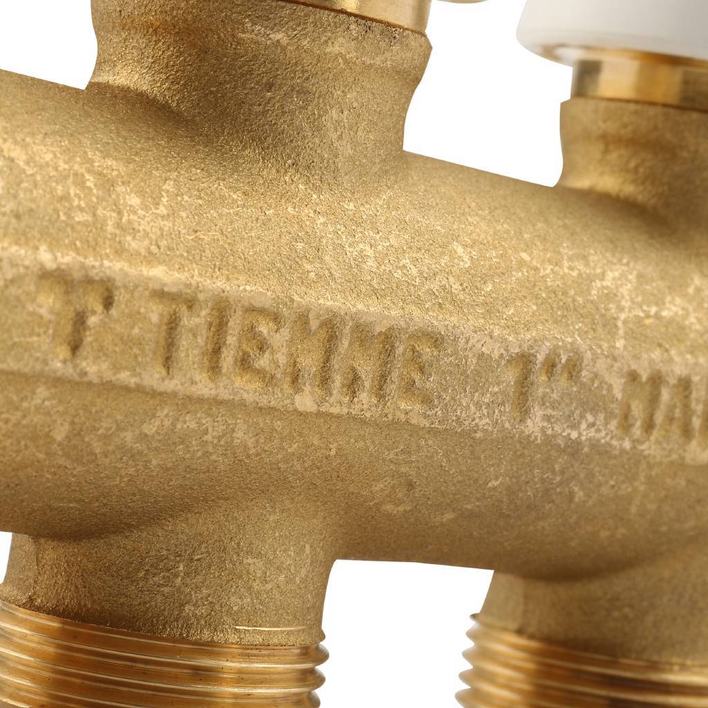 Коллектор с термостатическими клапанами 1 TIEMME 04D 3/4 (18) INT=50