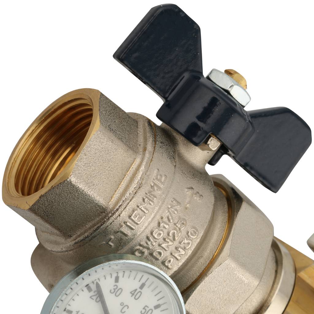 Коллектор в сборе с расходомерами на 11 выходов TIEMME 1х3/4 ЕК, 3870024(3871G060511)