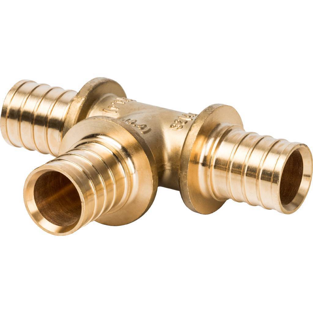 Тройник STOUT равнопроходный 32x32x32 для труб из сшитого полиэтилена аксиальный, SFA-0013-000032