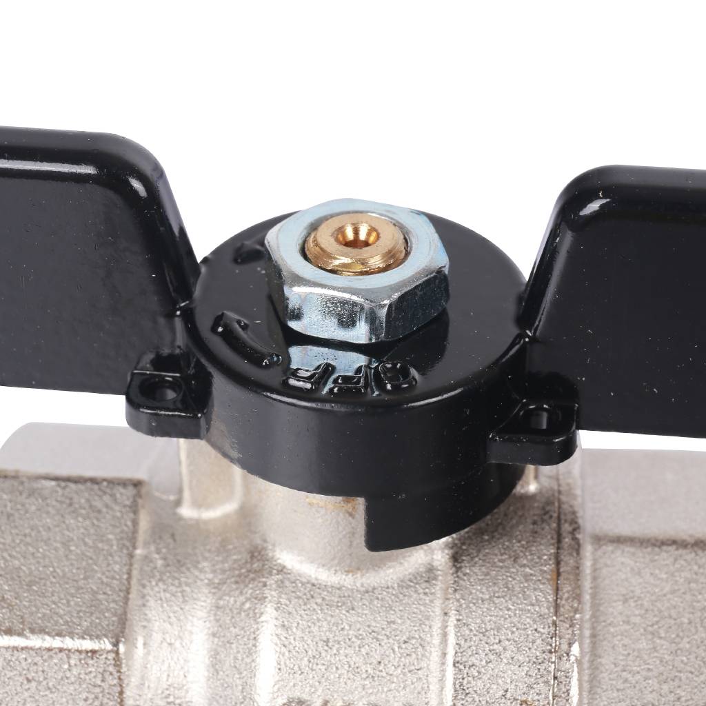 Кран шаровой стандартнопроходной STOUT SVB ВР/ВР, ручка бабочка 1, SVB-0012-000025