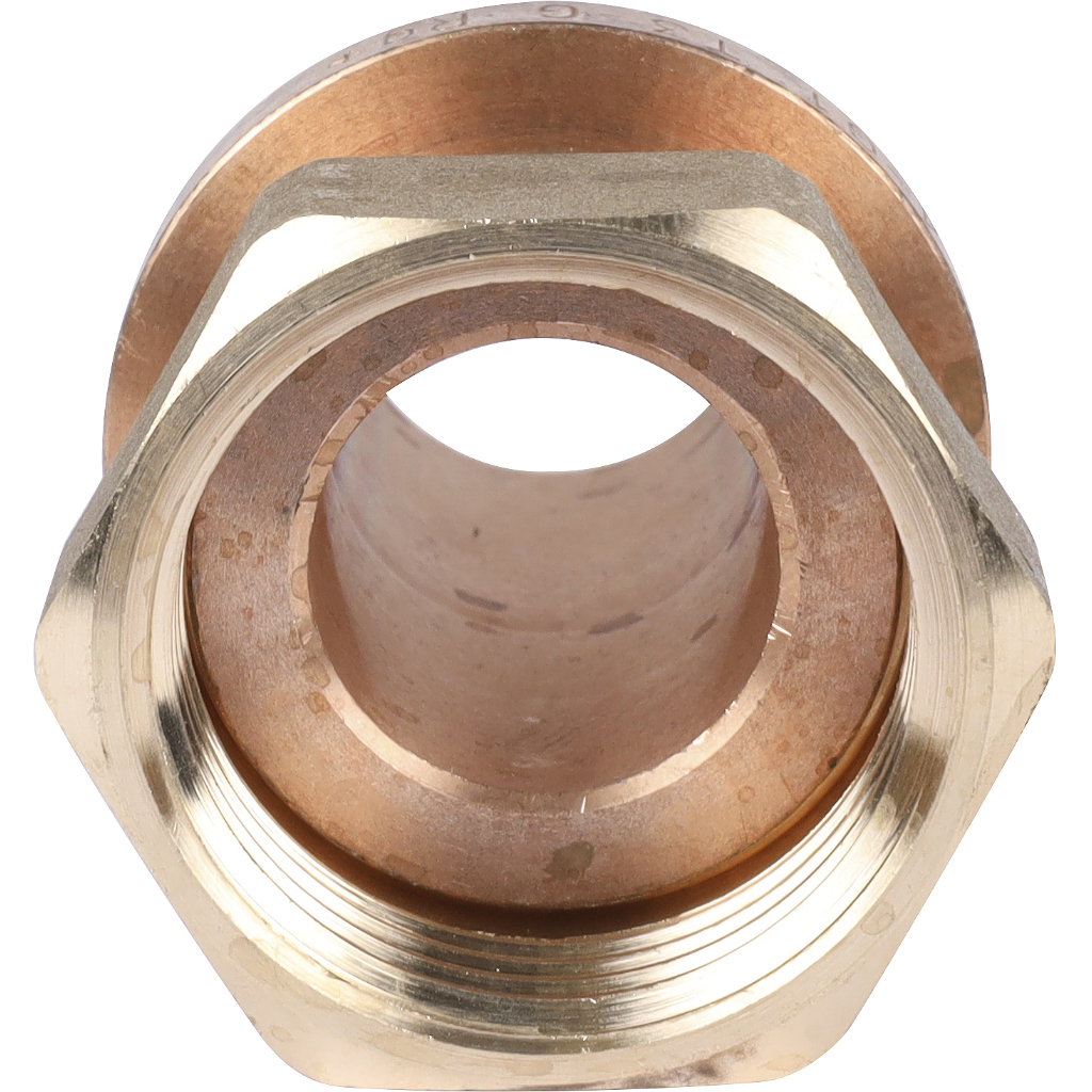 Переходник РЕХАУ RAUTITAN с накидной гайкой 32-G 1 RX+ для труб из сшитого полиэтилена аксиальный, 14563411001