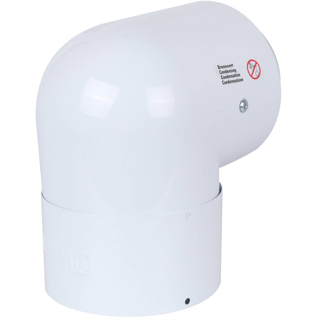 Отвод Vaillant для труб 80/125 мм. 87° РР