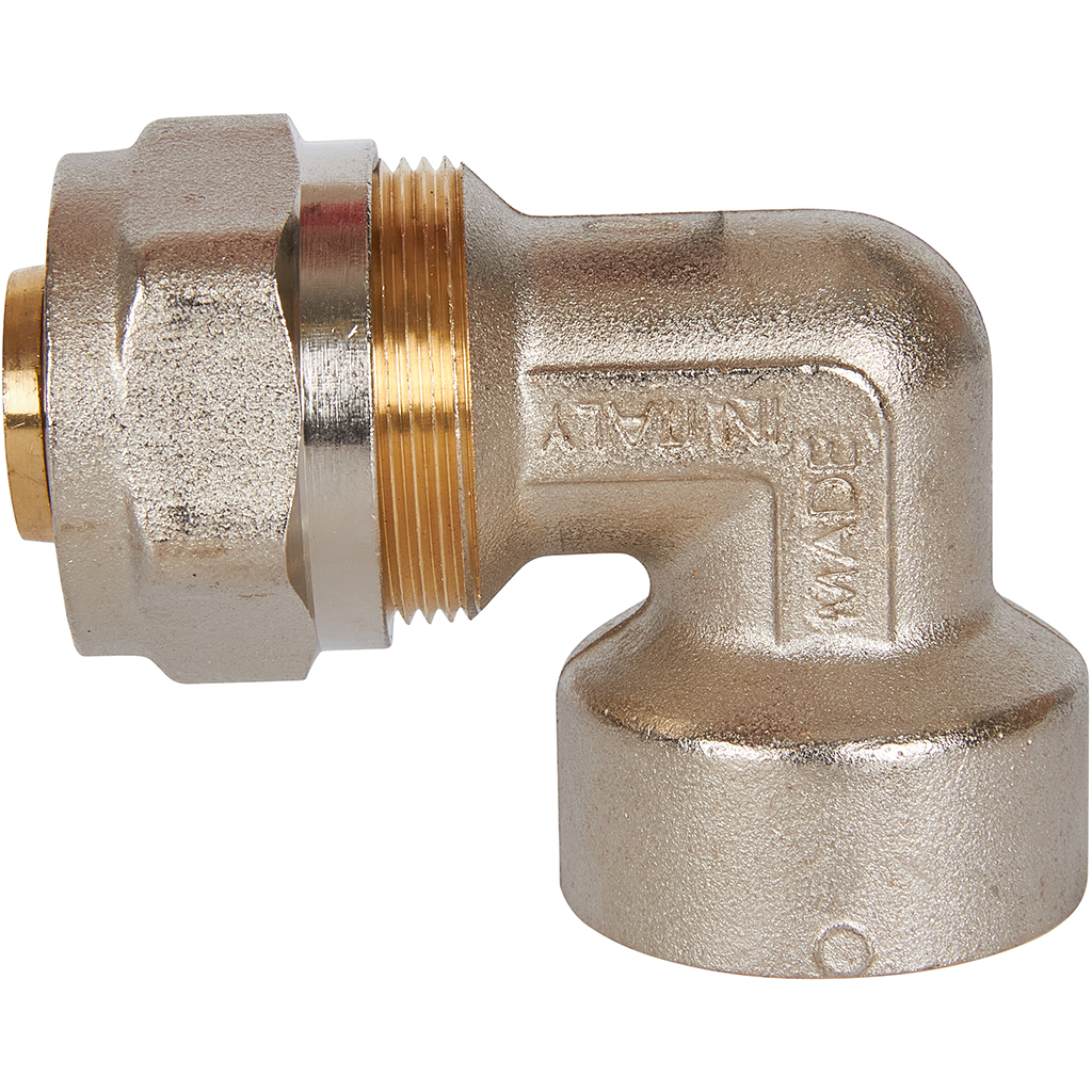 Угольник-переходник STOUT с внутренней резьбой 1 x26 для металлопластиковых труб винтовой, SFS-0007-000126