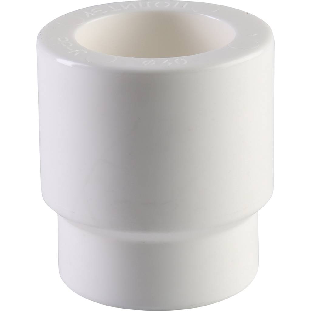 Муфта переходная внутр./наруж. Политэк 40х25 для полипропиленовых труб под сварку (цвет белый)