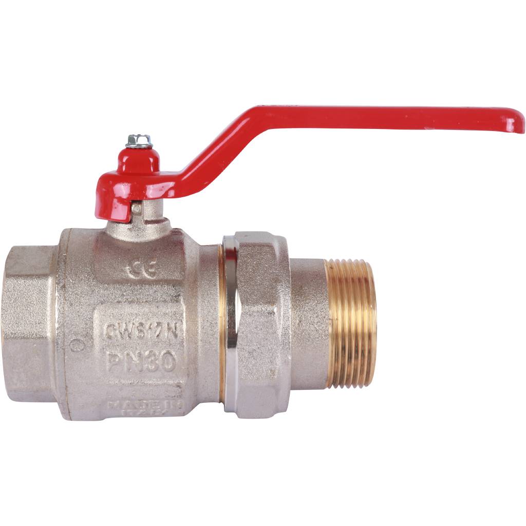 Кран шаровой Itap полнопроходной IDEAL 098 (ручка, американка, 1 1/2)