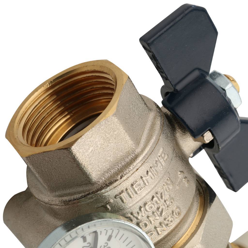 Коллектор в сборе с расходомерами на 3 выхода TIEMME 1х3/4 ЕК