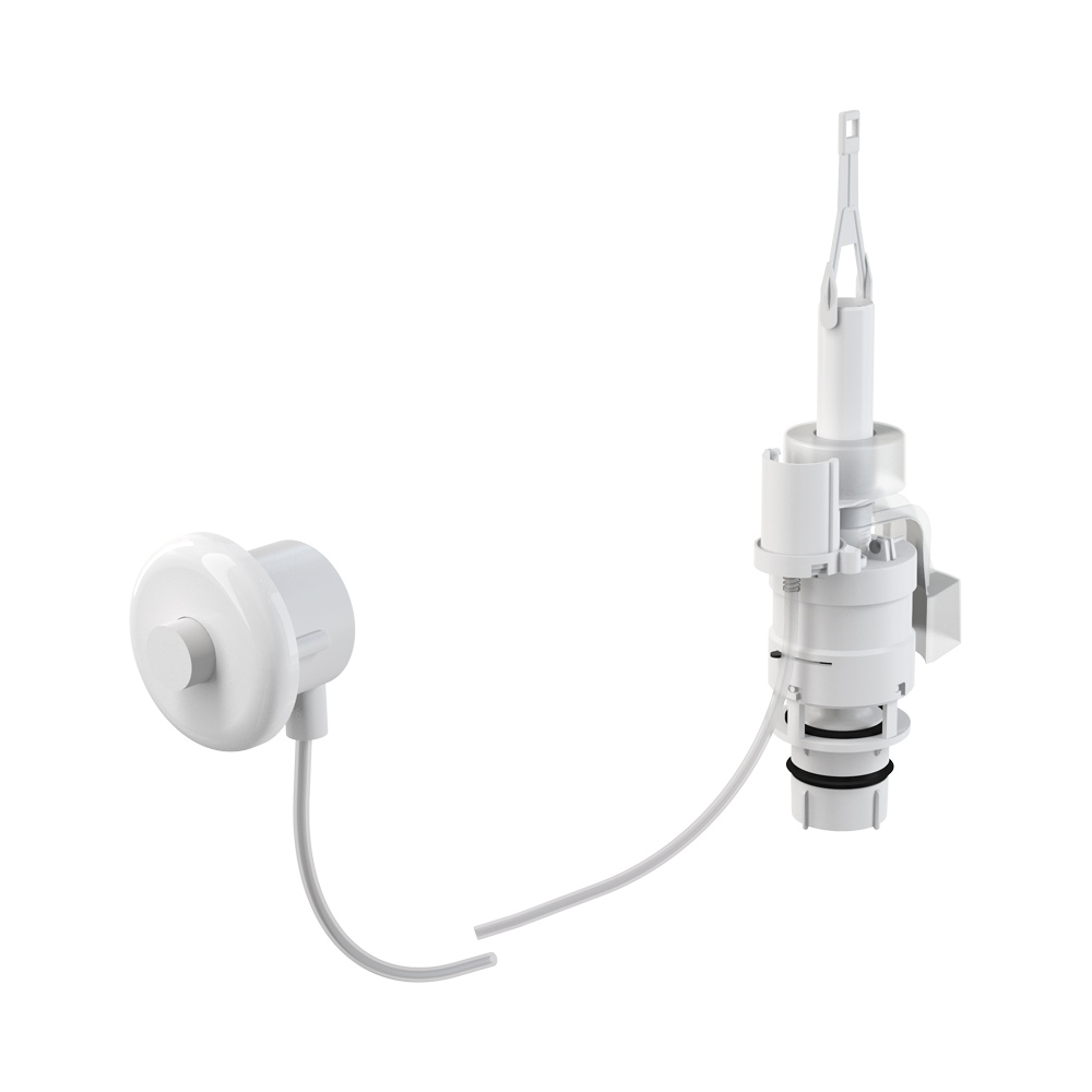 Кнопка пневматического смыва на расстоянии AlcaPlast с ручным управлением, белый, монтаж в стену, MPO10