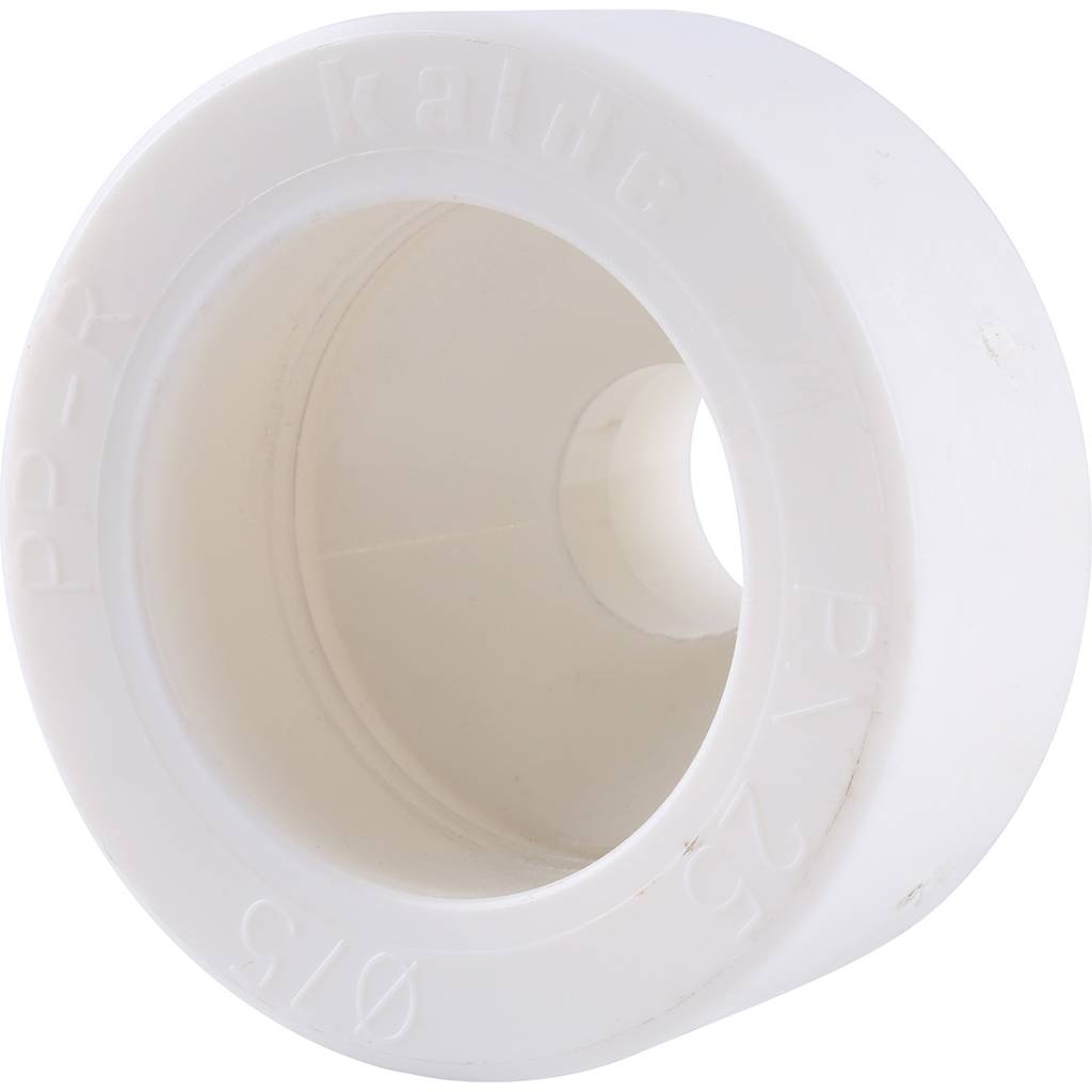 Муфта переходная Kalde 75x25 для полипропиленовых труб под сварку (цвет белый), 3212-rdc-752500