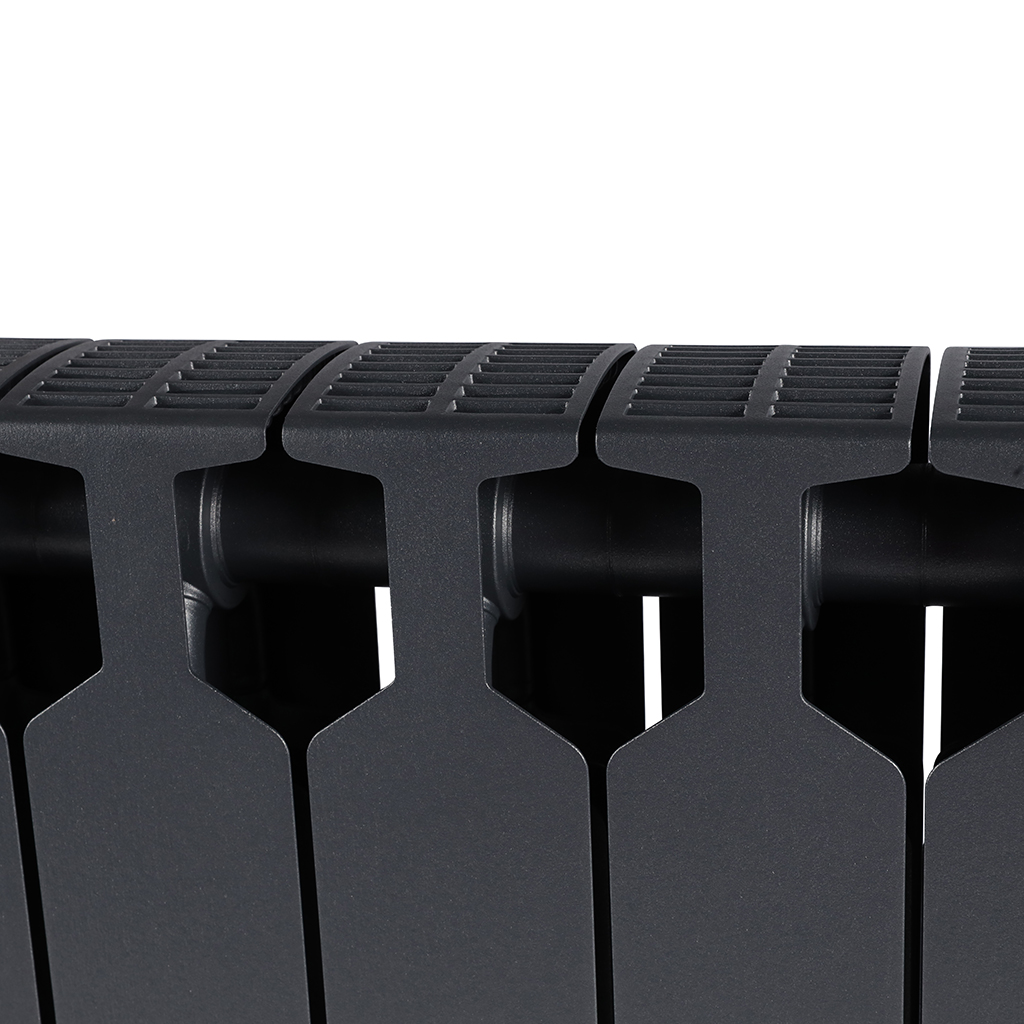 Радиатор биметаллический RIFAR SUPReMO VENTIL 350 SVR 14 секций нижнее правое подключение (Цвет ТИТАН), 4RS35.VR-14-TI