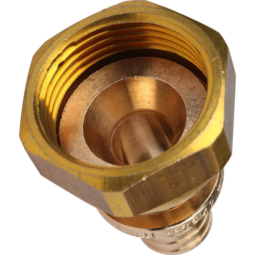 Переходник РЕХАУ RAUTITAN с накидной гайкой 16-G 3/4 RX+ для труб из сшитого полиэтилена аксиальный, 14563361001