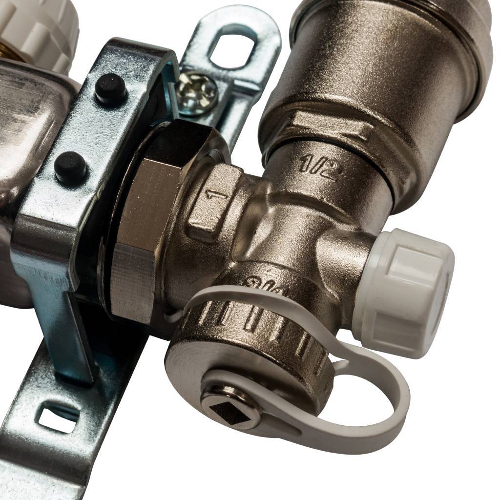 Коллектор из нержавеющей стали STOUT в сборе с расходомерами 3 вых., SMS 0907 000003