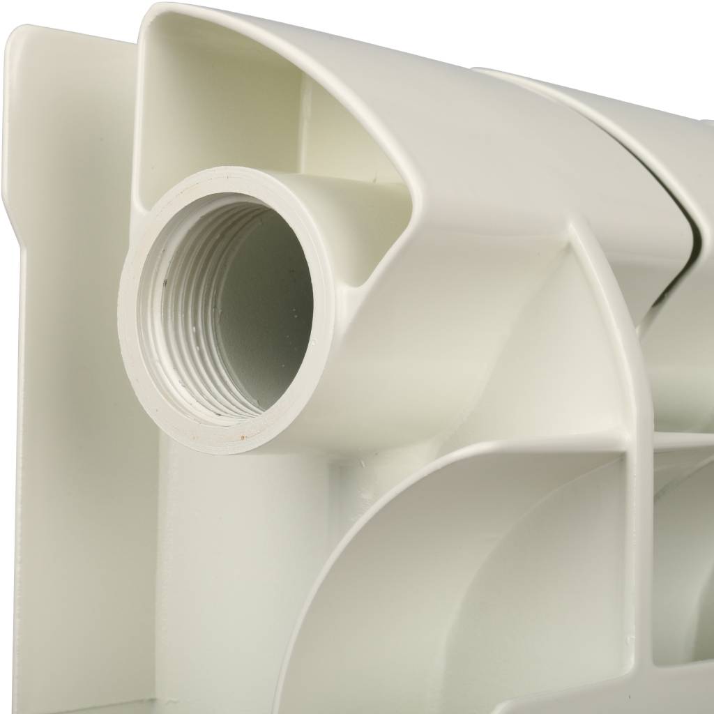 Радиатор биметаллический Global STYLE PLUS 350 8 секций боковое подключение (белый RAL 9010)