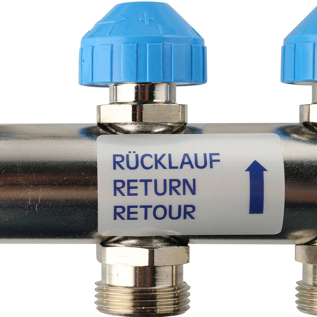*12180511001 РЕХАУ RAUTHERM S Распределительный коллектор HKV на 5 контуров нерж .сталь (без шаровых кранов)