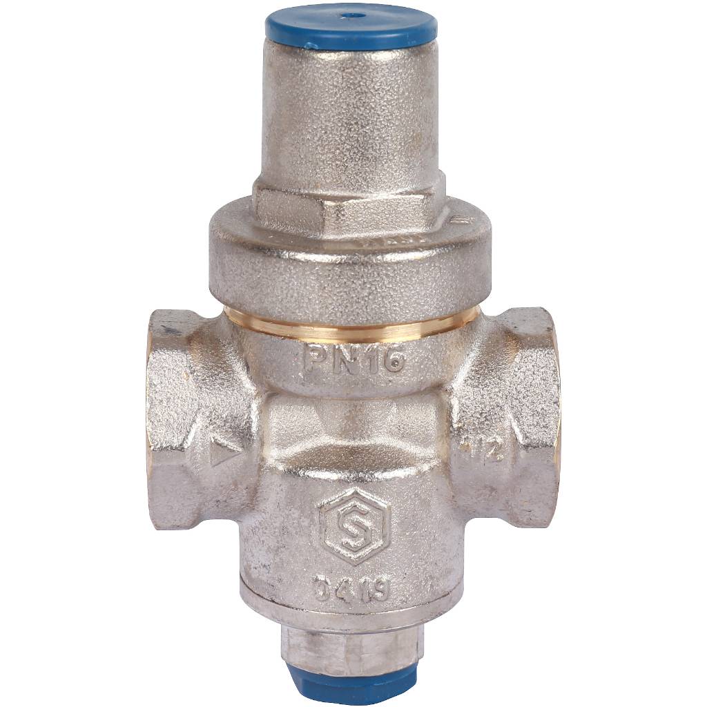 STOUT  Редуктор давления PN16 вн/вн 1/2  с выходом под манометр, SVS-1010-000015