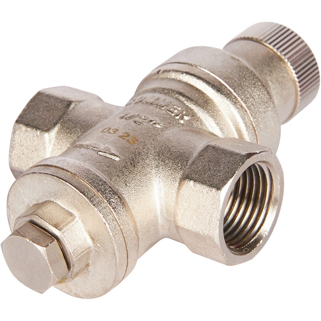 Редуктор давления ROMMER PN16 вн/вн 1/2  без подключения манометра, RVS-0009-000015