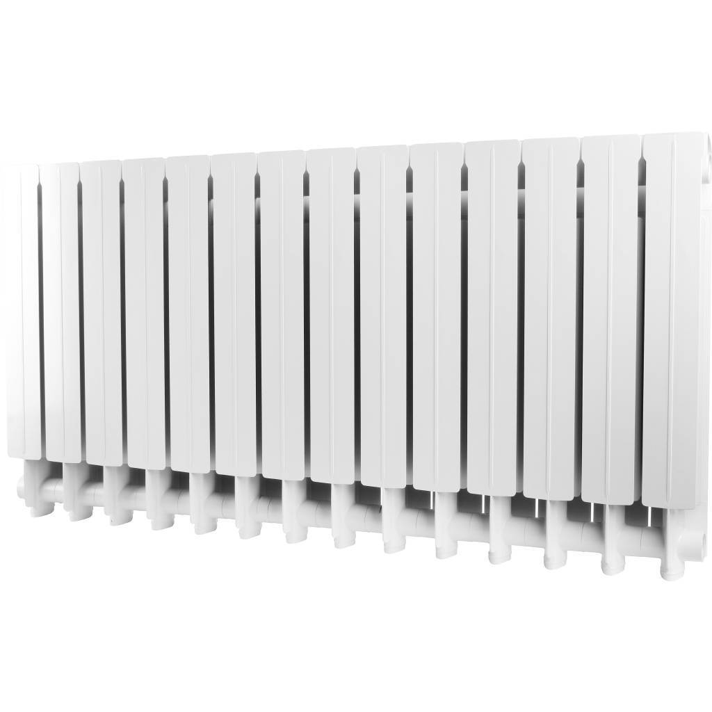 Радиатор алюминиевый Global VOX- R 500 14 секций боковое подключение (белый RAL 9010), VX05001014