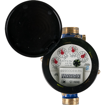 Бытовой мокроходный счетчик холодной воды Decast РОСИЧ ВКМ-15, 71-15-01