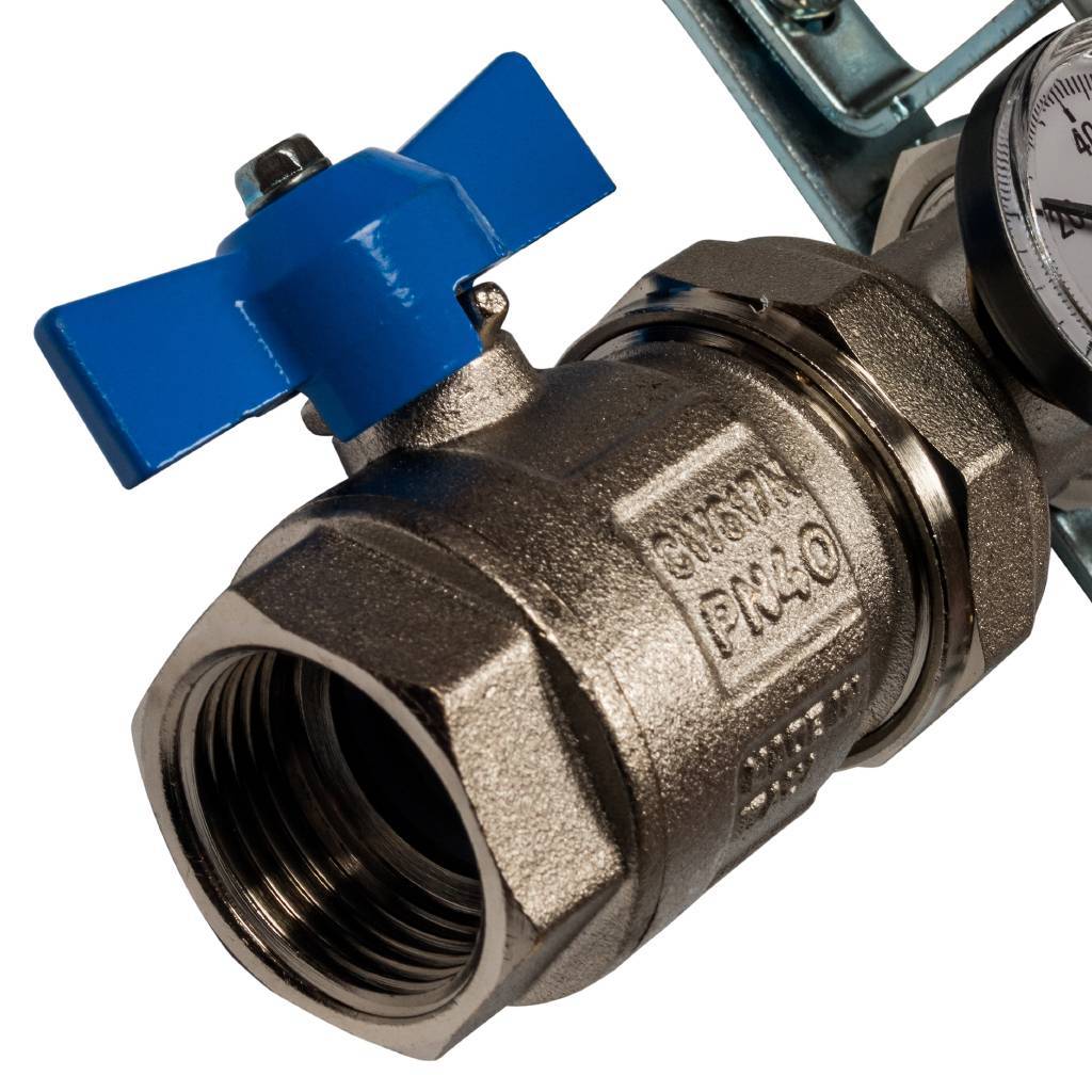 Коллектор из нержавеющей стали в сборе с расходомерами STOUT 8 выходов, SMS 0907 000008