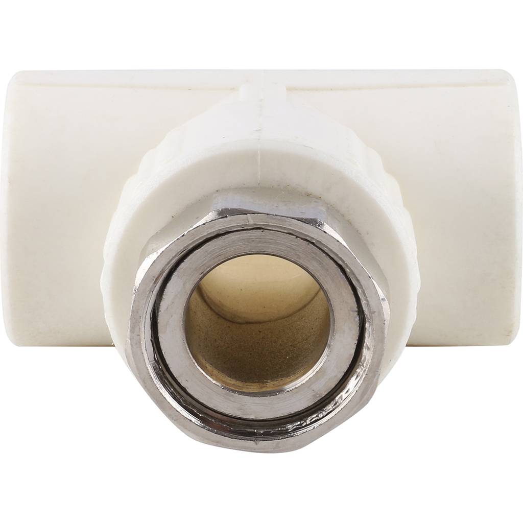 Тройник Kalde комбинированный с накидной гайкой 20х3/4, 3222-tut-200c00